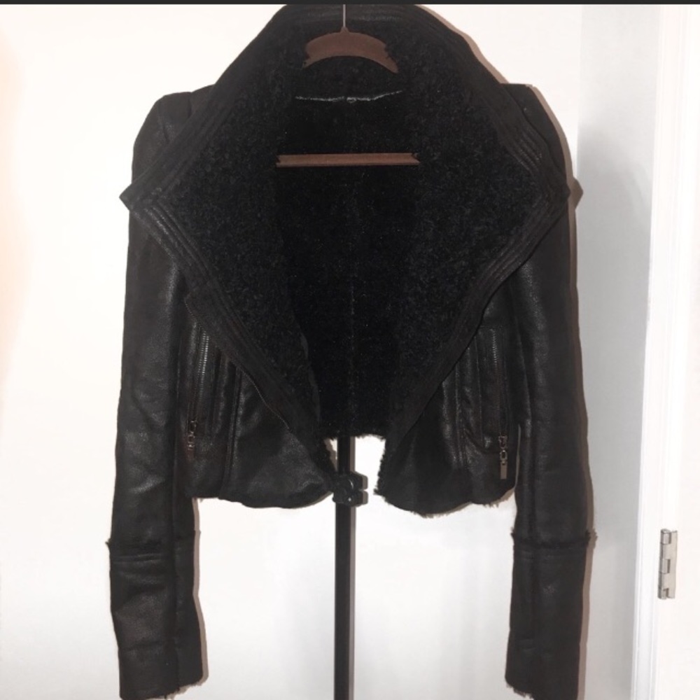 Faux shearling jacket